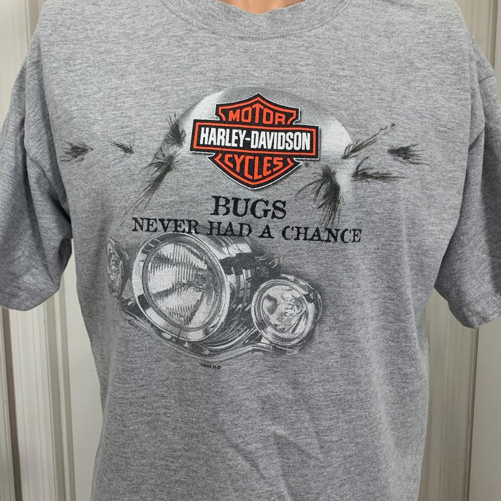 Harley Davidson t shirt bugs never had a chance - Picture 3 of 6